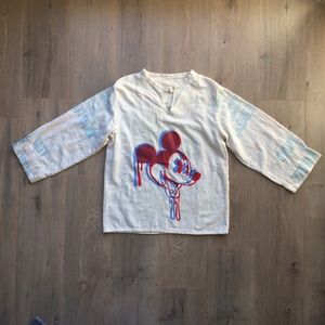 FINE ART Trippy Mickey Mouse Shirt Handmade/ Muck